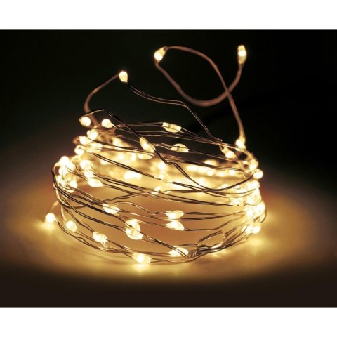 LAMPKI DRUCIKI GIRLANDA 240 LED CIEPŁY BIAŁY