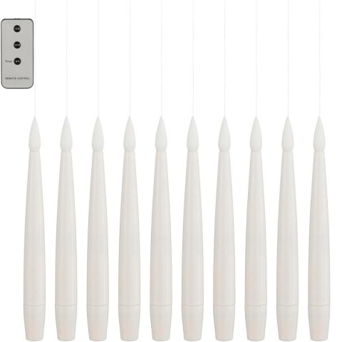 LAMPKI ŚWIECZKI WISZĄCE ŁAŃCUCH ŚWIETLNY 10 LED CIEPŁY BIAŁY LUCA