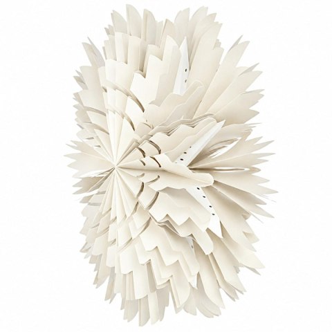 PŁATEK ŚNIEGU DEKORACJA WISZĄCA PAPIEROWA 50CM BIAŁY MICA