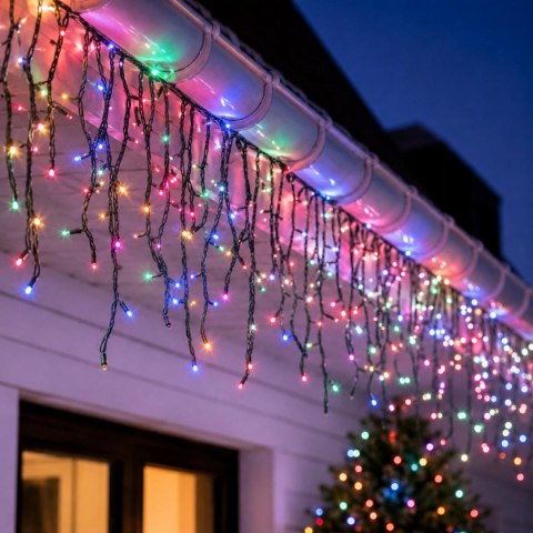 SOLARNY ŁAŃCUCH ŚWIETLNY 480 LED 13 FUNKCJI USB MULTIKOLOR