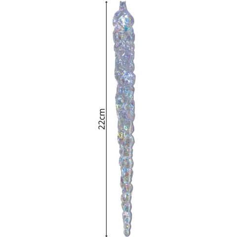 SOPLE LODU OPALIZUJĄCE DEKORACJA WISZĄCA 22 CM 4 SZT