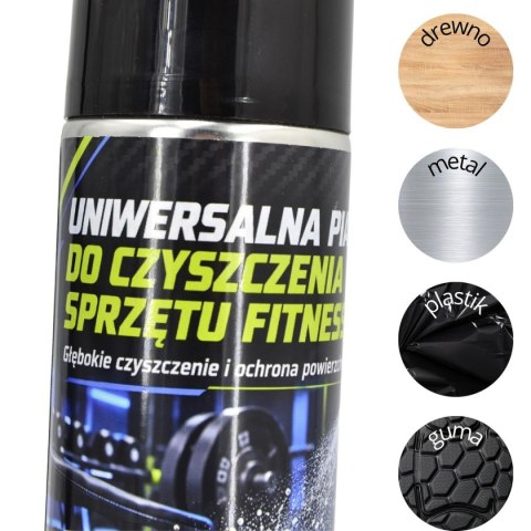 PIANKA UNIWERSALNA DO CZYSZCZENIA SPRZĘT FITNESS DREWNO GUMA PLASTIK
