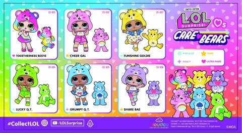 Lalka L.O.L. Surprise Loves Care Bears Tots Mix