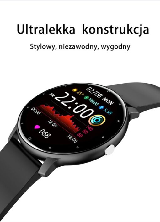 SMARTWATCH UNISEX GRAVITY GT1-8 - PULSOMETR, WŁASNE TARCZE (sg015h) - obrazek 9