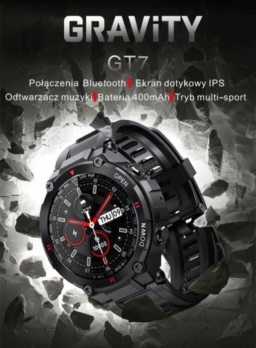 SMARTWATCH MĘSKI GRAVITY GT7-1 - WYKONYWANIE POŁĄCZEŃ (sg016a) - obrazek 9