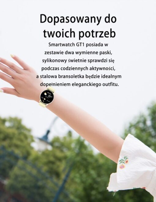 SMARTWATCH UNISEX GRAVITY GT1-8 - PULSOMETR, WŁASNE TARCZE (sg015h) - obrazek 10