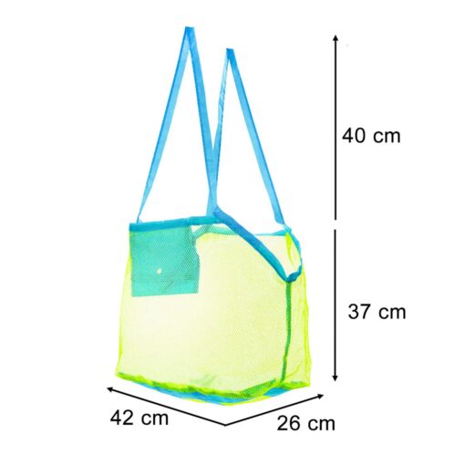 Torba plażowa siatka zakupy zabawki  XXL - obrazek 5
